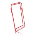 CUSTODIA BUMPER GEL TPU SILICONE SEMI-RIGIDO per SAMSUNG GALAXY NOTE 3, N9000, N9002, N9005 ROSSO-TRASPARENTE-ROSSO