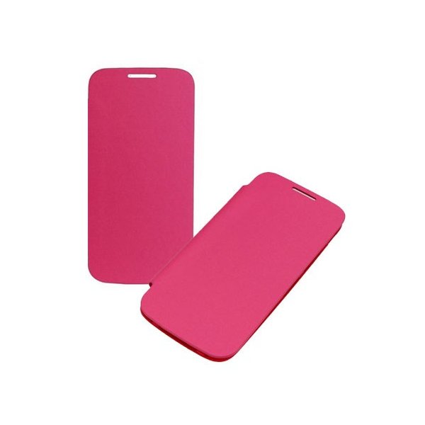 CUSTODIA ORIZZONTALE FLIP COVER per SAMSUNG I9190 GALAXY S4 MINI, I9192, I9195 COLORE ROSA