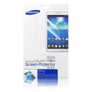 PELLICOLA PROTEGGI DISPLAY ORIGINALE SAMSUNG per GALAXY TAB 3 8.0 CONFEZIONE 2 PZ ET-FT310CTEGWW BLISTER