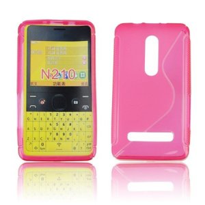 CUSTODIA GEL TPU SILICONE DOUBLE NOKIA ASHA 210 COLORE ROSA