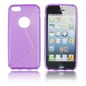 CUSTODIA GEL TPU SILICONE DOUBLE per APPLE IPHONE 5c COLORE VIOLA