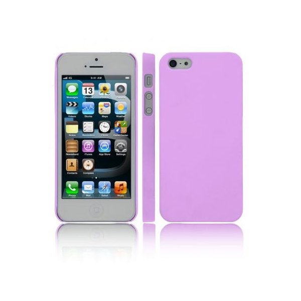 CUSTODIA per APPLE IPHONE SE, IPHONE 5S, IPHONE 5 - BACK RIGIDA COLORE VIOLA