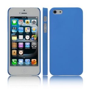 CUSTODIA per APPLE IPHONE SE, IPHONE 5S, IPHONE 5 - BACK RIGIDA COLORE BLU