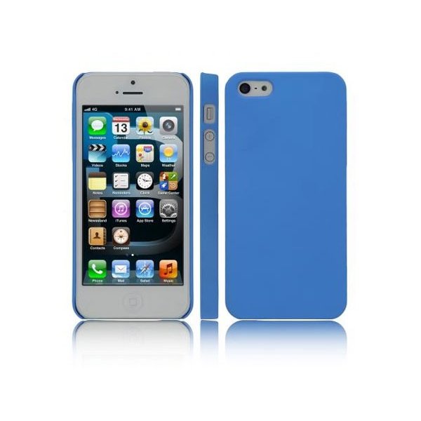 CUSTODIA per APPLE IPHONE SE, IPHONE 5S, IPHONE 5 - BACK RIGIDA COLORE BLU