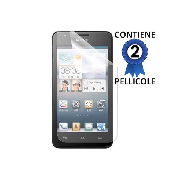 PELLICOLA PROTEGGI DISPLAY HUAWEI ASCEND G525 CONFEZIONE 2 PEZZI