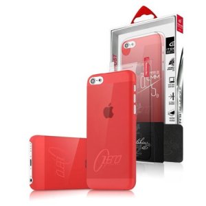 CUSTODIA BACK RIGIDA SLIM DA 0,3mm + PELLICOLA per APPLE IPHONE 5c COLORE ROSSO ZERO ITSKINS BLISTER