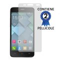 PELLICOLA PROTEGGI DISPLAY ALCATEL ONE TOUCH IDOL MINI 6012 CONFEZIONE 2 PEZZI