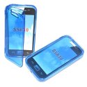 CUSTODIA GEL TPU SILICONE FLIP BOOK per SAMSUNG S5830 GALAXY ACE COLORE BLU