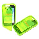 CUSTODIA GEL TPU SILICONE FLIP BOOK per SAMSUNG S5830 GALAXY ACE COLORE VERDE