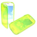 CUSTODIA GEL TPU SILICONE FLIP BOOK per SAMSUNG S7562 GALAXY S DUOS, S7560 GALAXY TREND, S7580 COLORE VERDE