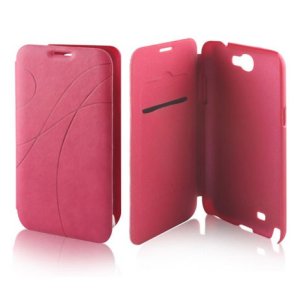 CUSTODIA FLIP BOOK PELLE per SAMSUNG I9500 GALAXY S4, I9505, I9502 CON PORTA CARTE FANTASIA GROOVE COLORE ROSA