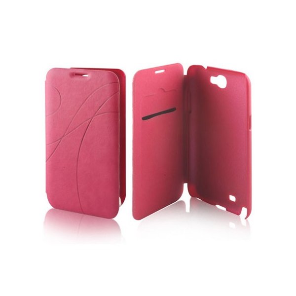 CUSTODIA FLIP BOOK PELLE per SAMSUNG I9500 GALAXY S4, I9505, I9502 CON PORTA CARTE FANTASIA GROOVE COLORE ROSA