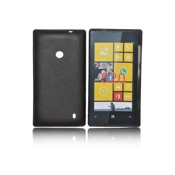 CUSTODIA BACK RIGIDA SLIM DA 0,35mm per NOKIA LUMIA 520, LUMIA 525 COLORE NERO