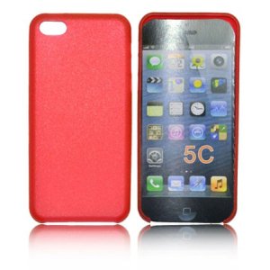 CUSTODIA BACK RIGIDA SLIM DA 0,35mm per APPLE IPHONE 5c COLORE ROSSO