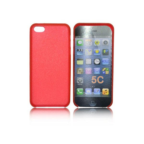 CUSTODIA BACK RIGIDA SLIM DA 0,35mm per APPLE IPHONE 5c COLORE ROSSO