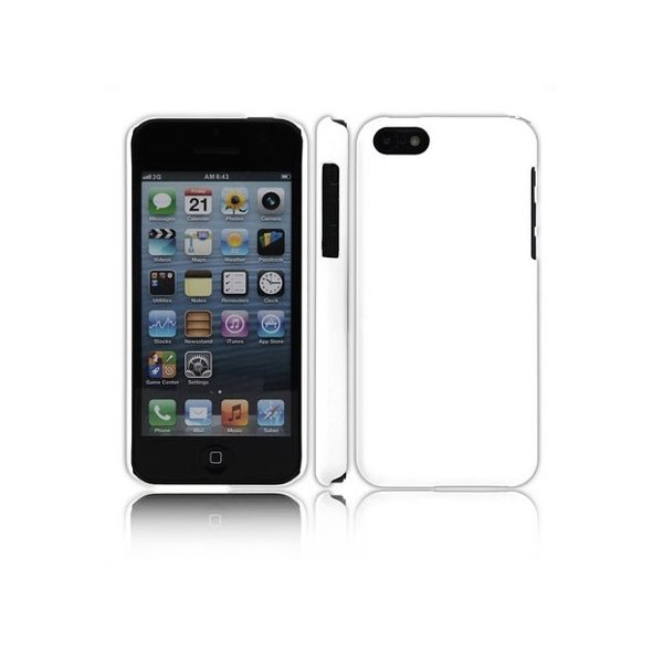 CUSTODIA BACK RIGIDA per APPLE IPHONE 5c COLORE BIANCO