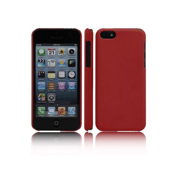 CUSTODIA BACK RIGIDA per APPLE IPHONE 5c COLORE ROSSO