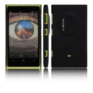 CUSTODIA BACK RIGIDA per NOKIA LUMIA 1020, EOS, 909, RM-875, RM-877, RM-876 COLORE NERO