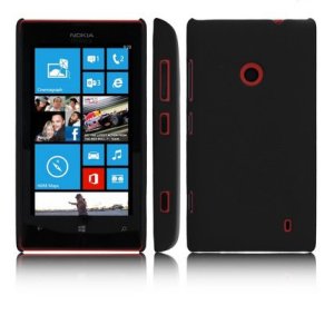 CUSTODIA BACK RIGIDA per NOKIA LUMIA 520, LUMIA 525 COLORE NERO