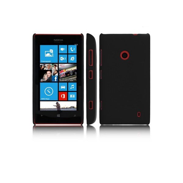 CUSTODIA BACK RIGIDA per NOKIA LUMIA 520, LUMIA 525 COLORE NERO