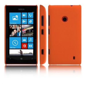 CUSTODIA BACK RIGIDA per NOKIA LUMIA 520, LUMIA 525 COLORE ARANCIONE