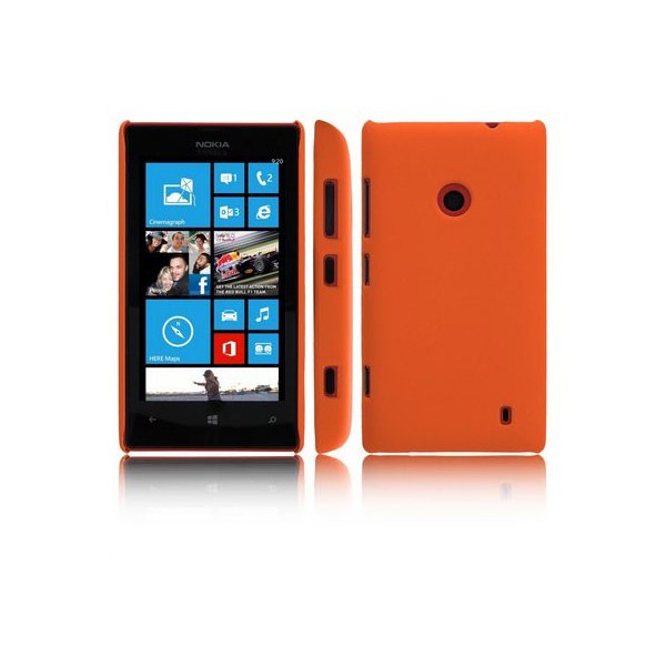 CUSTODIA BACK RIGIDA per NOKIA LUMIA 520, LUMIA 525 COLORE ARANCIONE