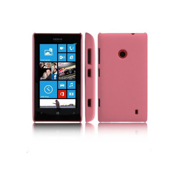 CUSTODIA BACK RIGIDA per NOKIA LUMIA 520, LUMIA 525 COLORE ROSA