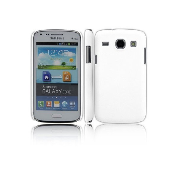 CUSTODIA BACK RIGIDA per SAMSUNG I8260 GALAXY CORE, I8262 COLORE BIANCO