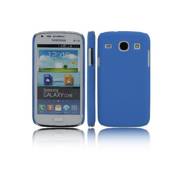 CUSTODIA BACK RIGIDA per SAMSUNG I8260 GALAXY CORE, I8262 COLORE BLU