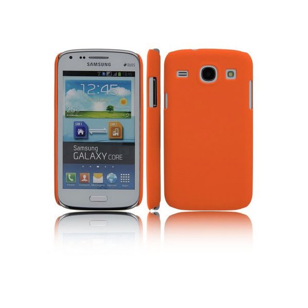 CUSTODIA BACK RIGIDA per SAMSUNG I8260 GALAXY CORE, I8262 COLORE ARANCIONE