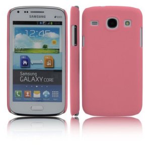 CUSTODIA BACK RIGIDA per SAMSUNG I8260 GALAXY CORE, I8262 COLORE ROSA