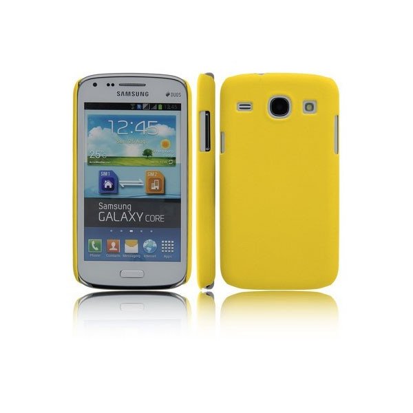 CUSTODIA BACK RIGIDA per SAMSUNG I8260 GALAXY CORE, I8262 COLORE GIALLO