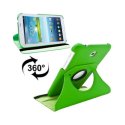 CUSTODIA BOOK PELLE GIREVOLE per SAMSUNG P3200 GALAXY TAB 3 7.0, P3210, SM-T210, SM-T211 7" POLLICI COLORE VERDE