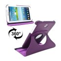 CUSTODIA BOOK PELLE GIREVOLE per SAMSUNG P3200 GALAXY TAB 3 7.0, P3210, SM-T210, SM-T211 7" POLLICI COLORE VIOLA