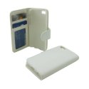 CUSTODIA FLIP ORIZZONTALE per APPLE IPHONE 5c CON TASCHE PORTA CARTE COLORE BIANCO