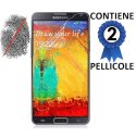 PELLICOLA PROTEGGI DISPLAY ANTI IMPRONTA SAMSUNG GALAXY NOTE 3, N9000, N9002, N9005 CONFEZIONE 2 PEZZI