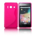 CUSTODIA GEL TPU SILICONE DOUBLE per HUAWEI ASCEND Y300, U8833 COLORE ROSA