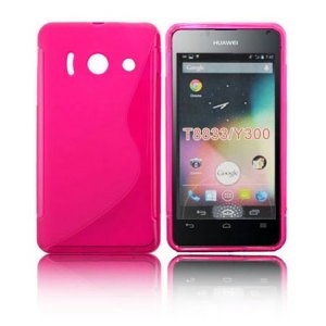 CUSTODIA GEL TPU SILICONE DOUBLE per HUAWEI ASCEND Y300, U8833 COLORE ROSA