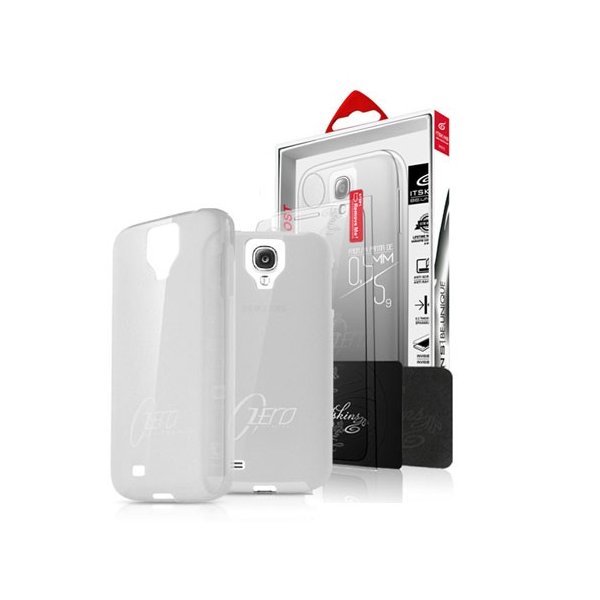 CUSTODIA BACK RIGIDA SLIM DA 0,3mm + PELLICOLA per SAMSUNG I9190 GALAXY S4 MINI COLORE BIANCO ZERO ITSKINS BLISTER