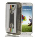 CUSTODIA BACK RIGIDA per SAMSUNG I9500 GALAXY S4, I9505, I9502 FANTASIA MUSICASSETTA