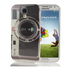 CUSTODIA BACK RIGIDA per SAMSUNG I9500 GALAXY S4, I9505, I9502 FANTASIA MACCHINA FOTOGRAFICA