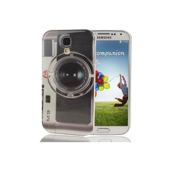 CUSTODIA BACK RIGIDA per SAMSUNG I9500 GALAXY S4, I9505, I9502 FANTASIA MACCHINA FOTOGRAFICA