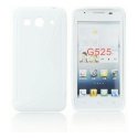 CUSTODIA GEL TPU SILICONE DOUBLE per HUAWEI ASCEND G525 COLORE BIANCO