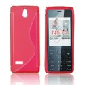 CUSTODIA GEL TPU SILICONE DOUBLE per NOKIA 515 COLORE ROSSO