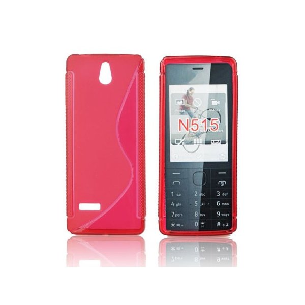 CUSTODIA GEL TPU SILICONE DOUBLE per NOKIA 515 COLORE ROSSO