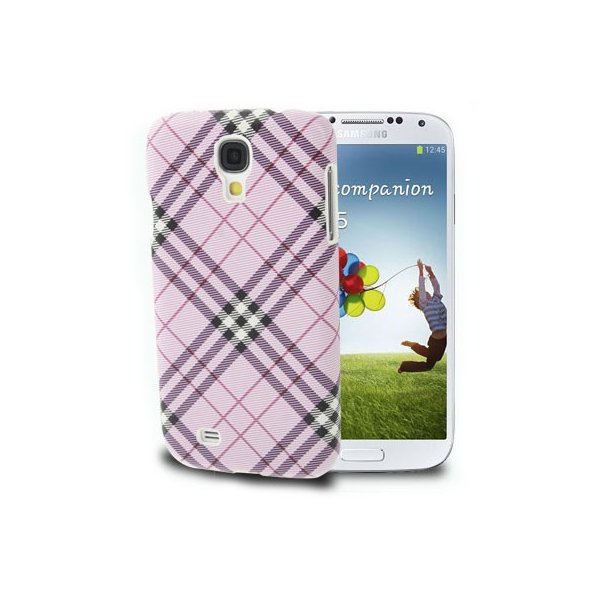 CUSTODIA BACK RIGIDA per SAMSUNG I9500 GALAXY S4, I9505, I9502 FANTASIA SCOZZESE COLORE VIOLA