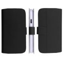 CUSTODIA FLIP ORIZZONTALE SLIM per SONY-ERICSSON X12 XPERIA ARC CON STAND E CHIUSURA MAGNETICA COLORE NERO