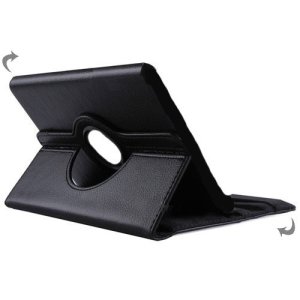 CUSTODIA BOOK PELLE GIREVOLE per APPLE IPAD 4 CON STAND COLORE NERO