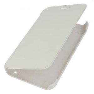 CUSTODIA ORIZZONTALE FLIP COVER per SAMSUNG I8260 GALAXY CORE, I8262 COLORE BIANCO