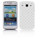 CUSTODIA BACK RIGIDA CON BRILLANTINI per SAMSUNG I8260 GALAXY CORE, I8262 COLORE BIANCO